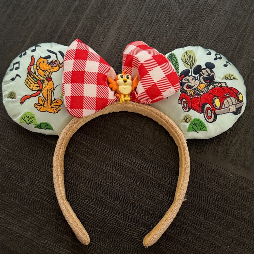 Disney Parks Runaway Railway Ears Headband: Pluto, Mickey, Minnie, Goofy